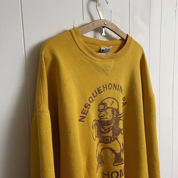 Vintage Pennsylvania Mining Town Russell Distressed Crewneck Sweatshirt Mens XL - Picture 7 of 11